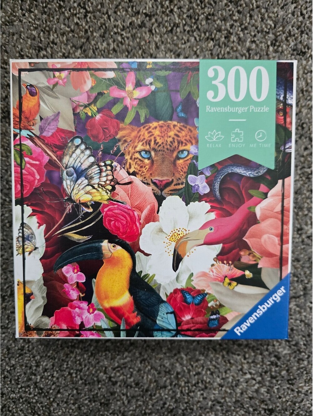 Ravensburger 300 Pc Puzzle Flowers Floral and Wildlife Design